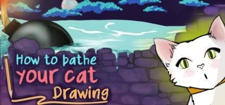 Game cover: How to Bathe Your Cat: Drawing