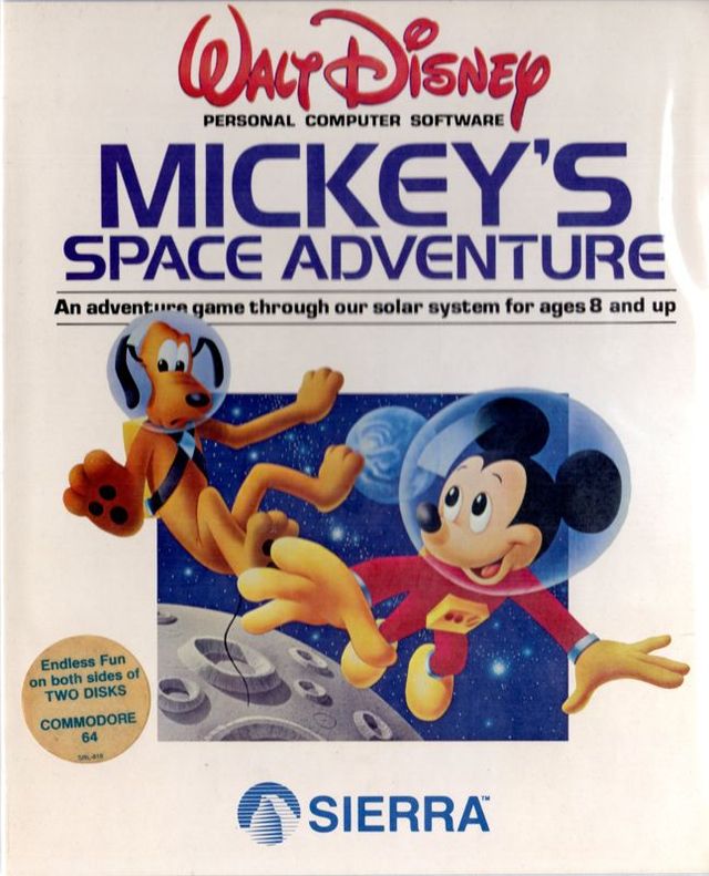 Game cover: Mickey's Space Adventure