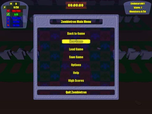 Game cover: Zombietron 1 - Cemetery Guy