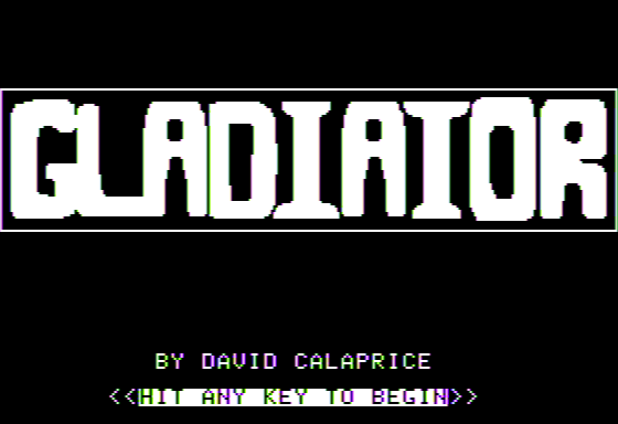 Game cover: Gladiator