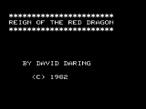 Game cover: Demon Venture: Reign of the Red Dragon