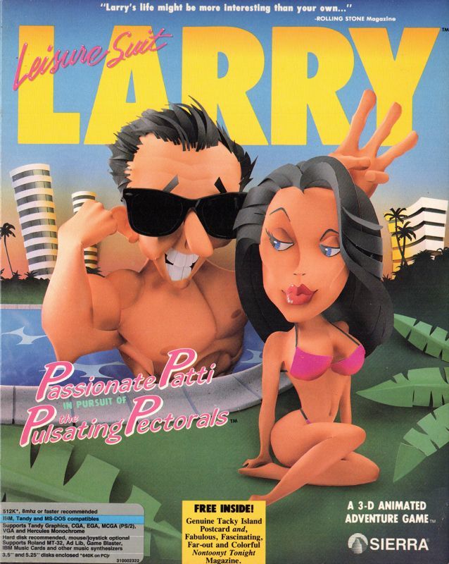 Game cover: Leisure Suit Larry III: Passionate Patti in Pursuit of the Pulsating Pectorals