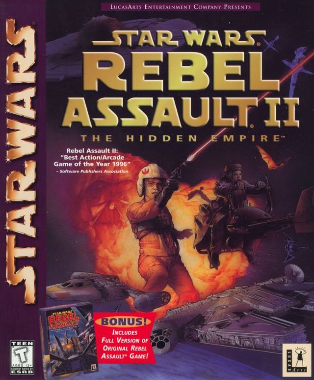 Game cover: Star Wars: Rebel Assault II - The Hidden Empire
