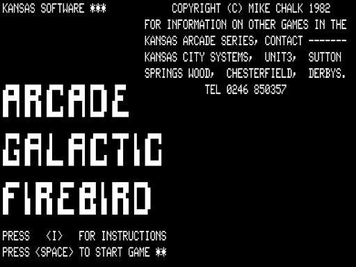 Game cover: Arcade Galactic Firebird