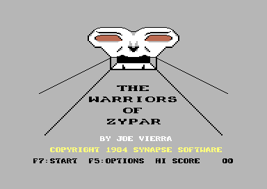 Game cover: The Warriors of Zypar