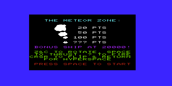 Game cover: The Meteor Zone