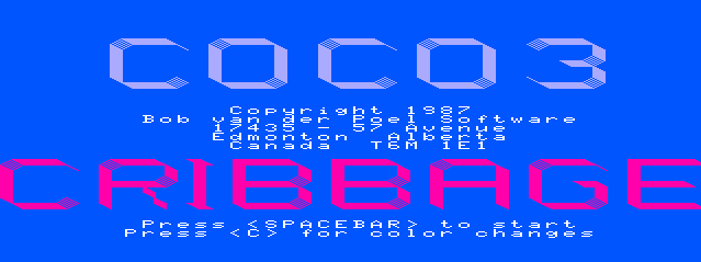 Game cover: CoCo 3 Cribbage