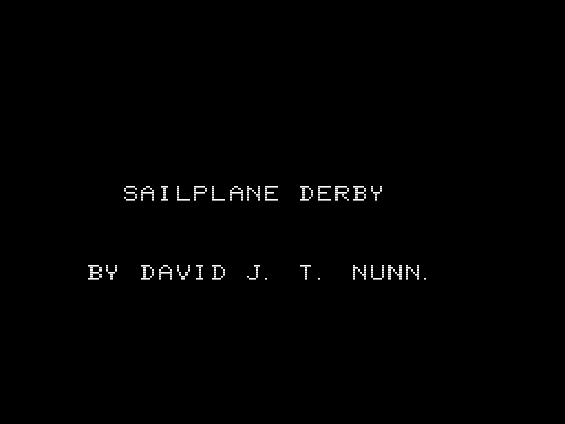 Game cover: Sailplane Derby