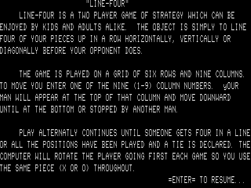 Game cover: Line-Four
