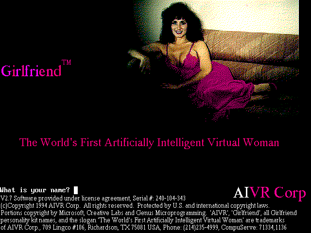 Game cover: Girlfriend Terri