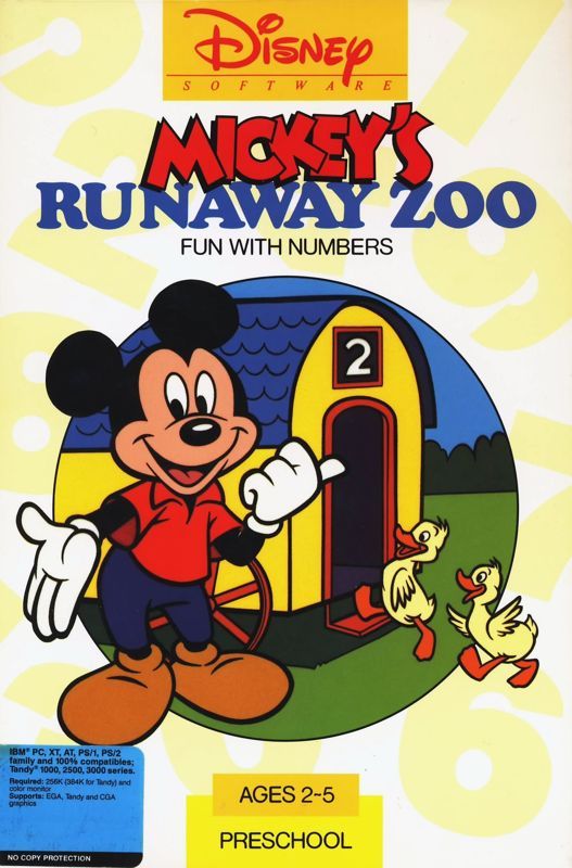 Game cover: Mickey's Runaway Zoo