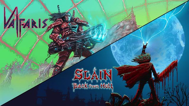 Game cover: Valfaris + Slain: Back from Hell
