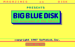 Game cover: Big Blue Disk #8