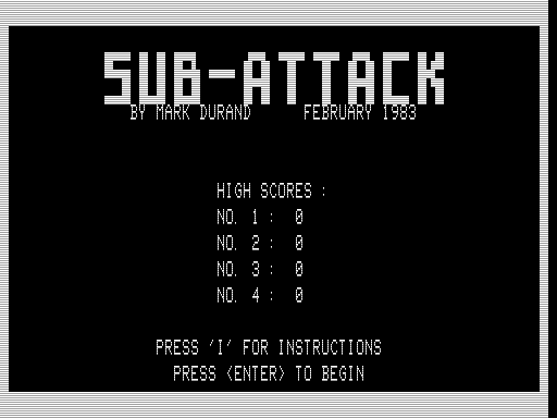 Game cover: Sub-Attack