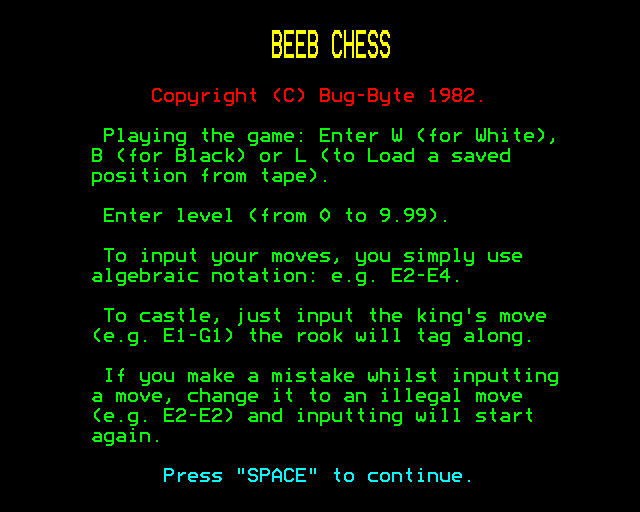 Game cover: Chess