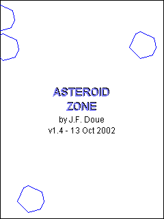 Game cover: Asteroid Zone