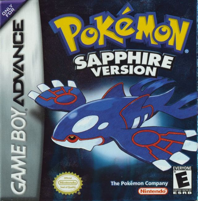Game cover: Pokémon Sapphire Version