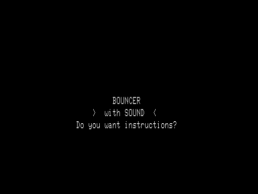 Game cover: Bouncer