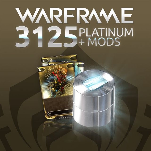 Game cover: Warframe: 3125 Platinum + Triple Rare Mod