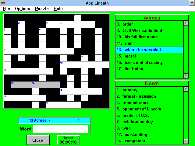 Game cover: Crosswords & More for Windows