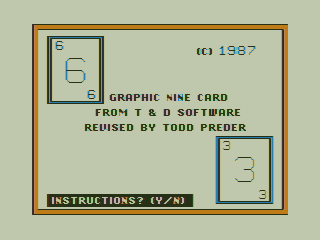 Game cover: Graphic Nine Card