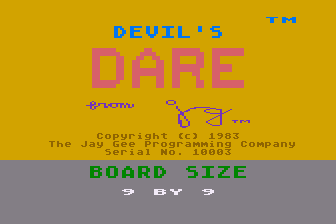 Game cover: Devil's Dare
