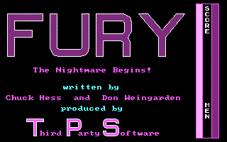 Game cover: Fury: The Nightmare Begins!