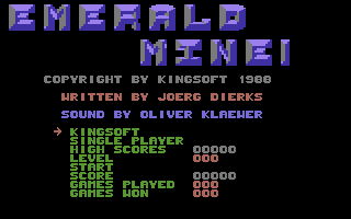 Game cover: Emerald Mine