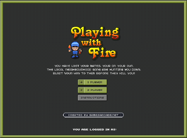 Game cover: Playing with Fire