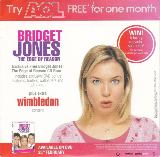 Game cover: AOL Bridget Jones: The Edge of Reason & Wimbledon CD-ROM (included games)