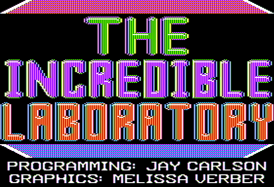 Game cover: The Incredible Laboratory