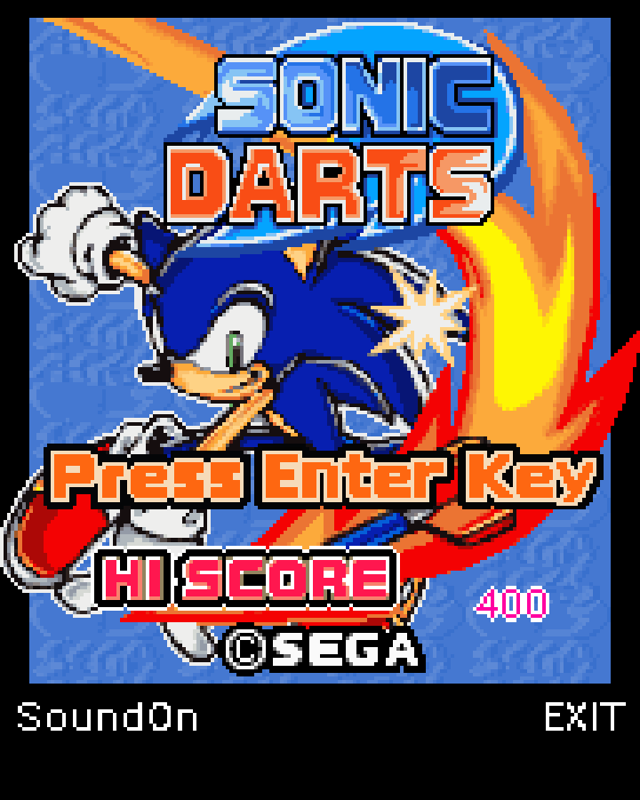 Game cover: Sonic Darts