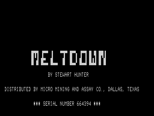 Game cover: Meltdown