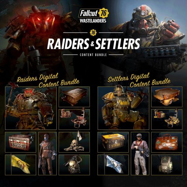 Game cover: Fallout 76: Raiders & Settlers Content Bundle
