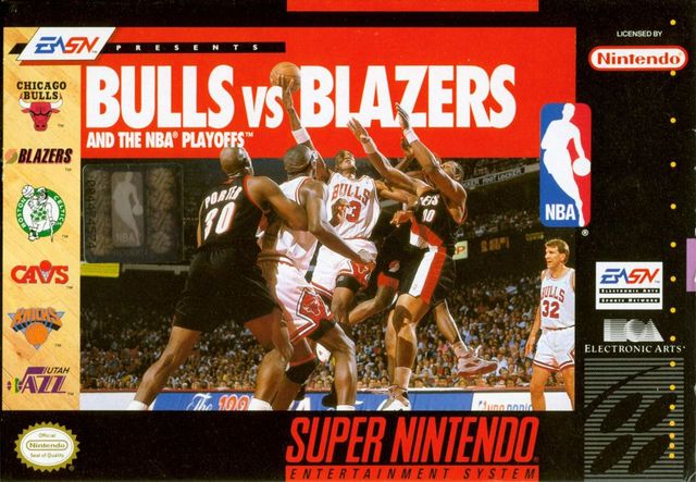 Game cover: Bulls vs. Blazers and the NBA Playoffs