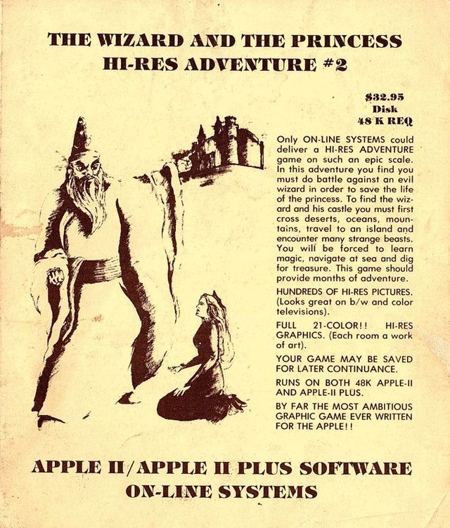 Game cover: Hi-Res Adventure #2: The Wizard and the Princess