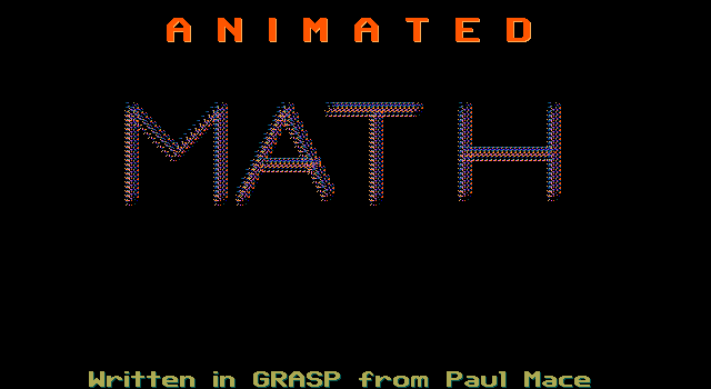 Game cover: Animated Math