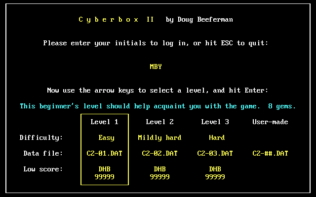Game cover: Cyberbox II