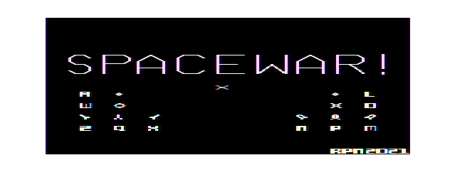 Game cover: Spacewar!