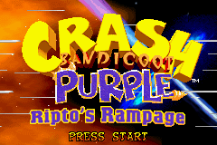 Game cover: Crash Bandicoot Purple: Ripto's Rampage