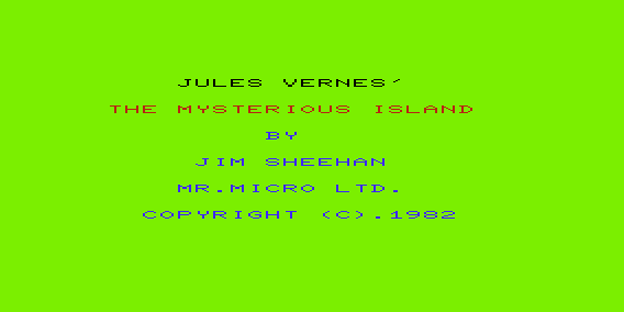 Game cover: Mysterious Island