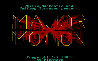 Game cover: Major Motion