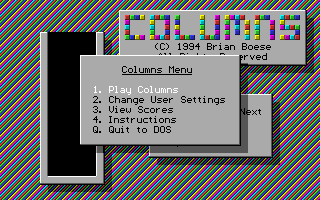 Game cover: Columns