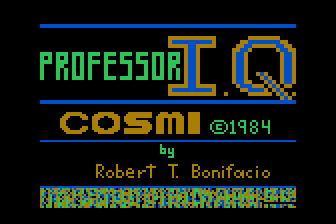 Game cover: Professor I.Q.