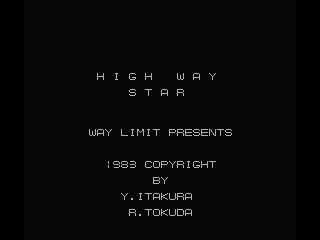 Game cover: High Way Star
