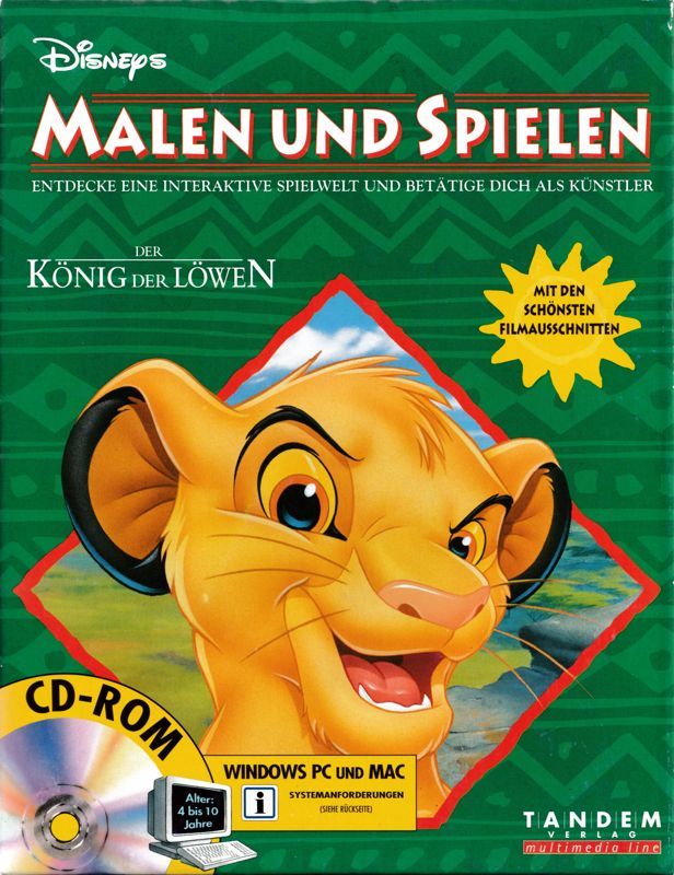 Game cover: Disney's Activity Center: The Lion King
