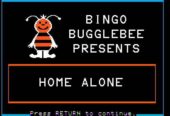 Game cover: Bingo Bugglebee Presents: Home Alone