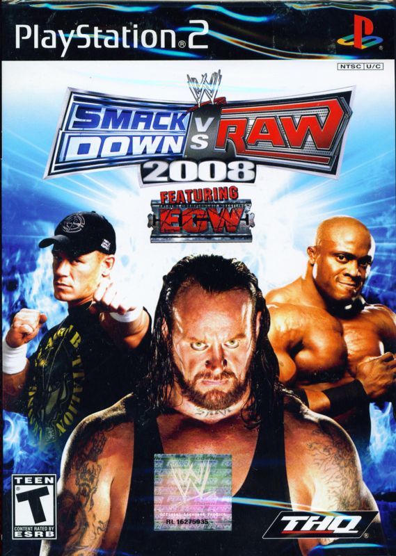 Game cover: WWE Smackdown vs. Raw 2008