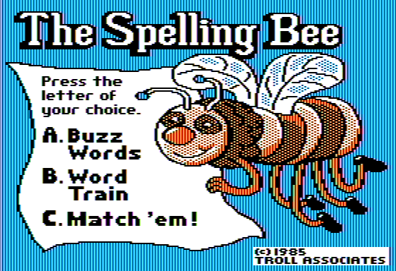 Game cover: The Spelling Bee