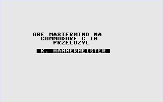 Game cover: Mastermind